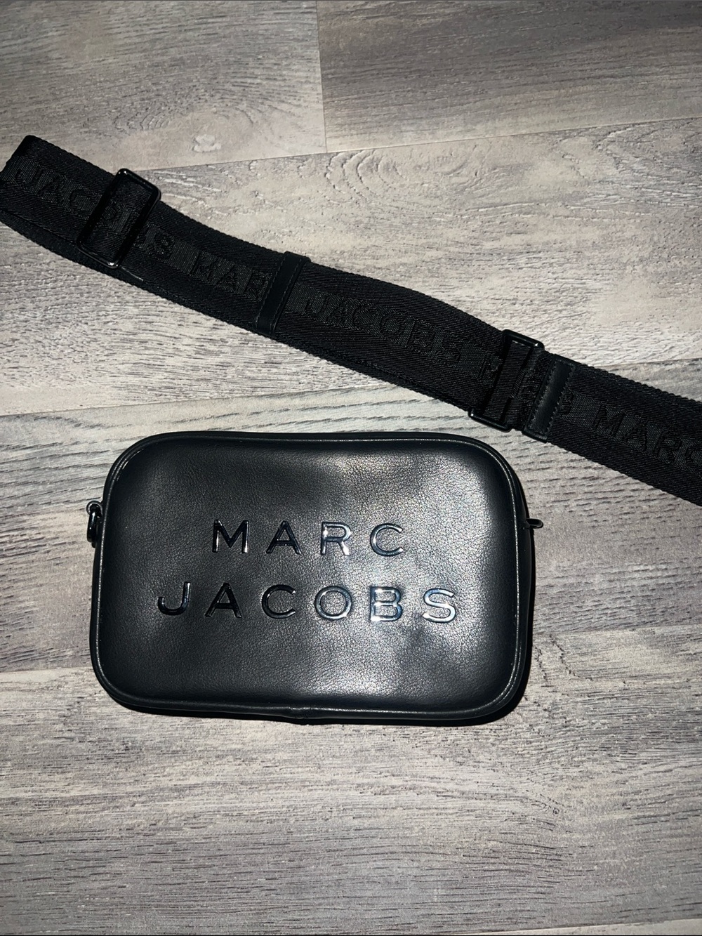 Marc Jacobs Black Logo Crossbody Bag